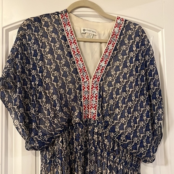 Anthropologie Oda Embroidered Maxi Dress by Vineet Bahl - Picture 2 of 6